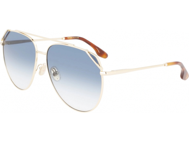 VICTORIA BECKHAM VB230S 720,  GOLD-BLUE, BLUE GRADIENT