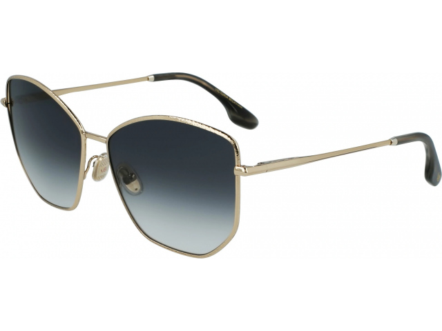 VICTORIA BECKHAM VB225S 701,  GOLD-SMOKE, GRADIENT GREY