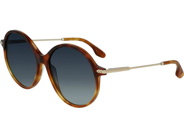 VICTORIA BECKHAM VB632S 232,  LIGHT HAVANA FADE, GRADIENT BLUE