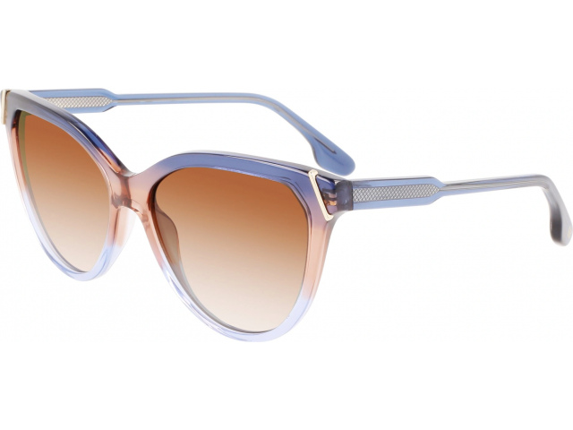 VICTORIA BECKHAM VB641S 417,  BLUE/SAND/AZURE, AMBER