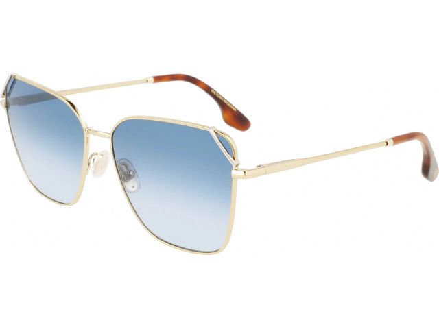 VICTORIA BECKHAM VB228S 720,  GOLD-BLUE, LIGHT BLUE