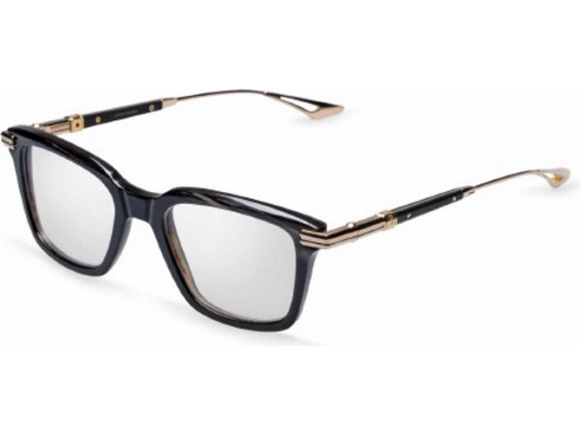 DITA EPILUXURY EPLX.6 01,  BLACK HORN/WHITE GOLD, DARK BROWN POLARIZED/BLACK FLASH MIRROR ANTI-REFLECTIVE CLIP