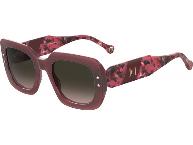 CAROLINA HERRERA HER 0186/S 82U Burgundy Red Havana