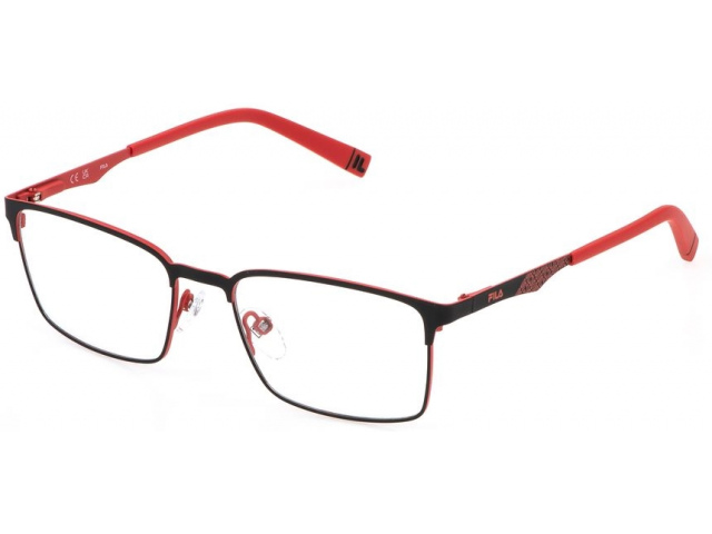 FILA VFI886L 8U6,  MATT BLACK WITH SHINY RED PART, CLEAR
