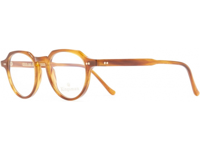 CUTLER GROSS MPOP-1313 03,  STRIPED MUSTARD HAVANA, CLEAR