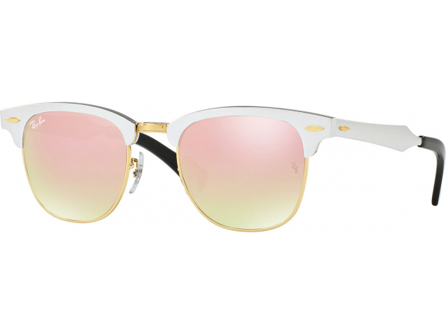 ray ban clubmaster aluminum silver