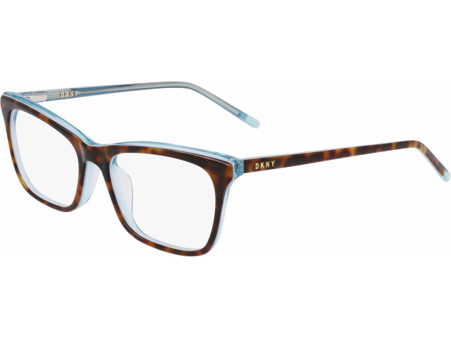 DKNY DK5046 237,  TORTOISE / BLUE, CLEAR