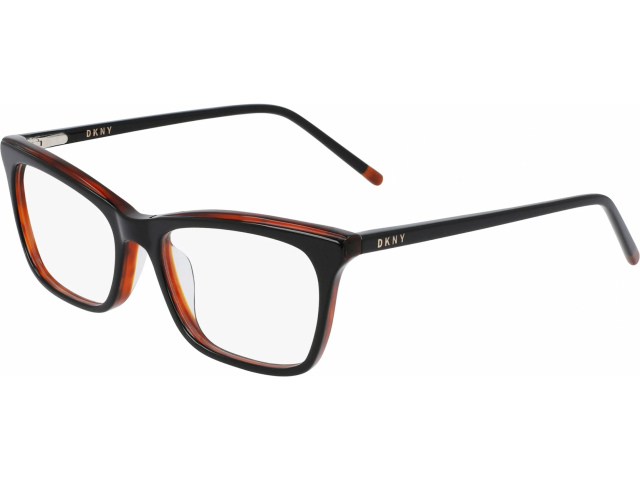 DKNY DK5046 1,  BLACK / HONEY TORTOISE, CLEAR