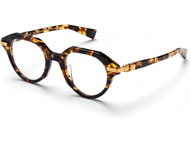 BALMAIN SENTINELLE - V TRT - GLD,  Spotted Havana - 18k Gold, CLEAR