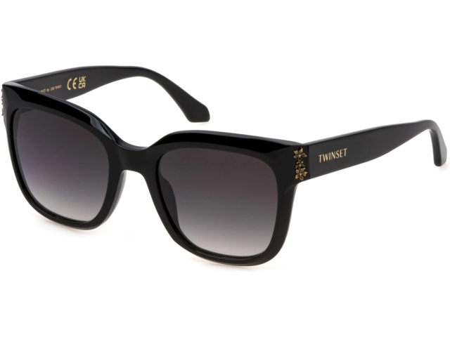 TWINSET STW056W 700Y,  SHINY BLACK, SMOKE GRADIENT SMOKE