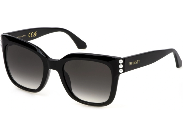 TWINSET STW056V 0700,  SHINY BLACK, SMOKE GRADIENT