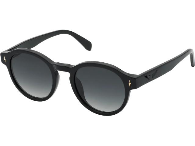 ZADIG and VOLTAIRE SZV402 0700,  SHINY BLACK, SMOKE GRADIENT