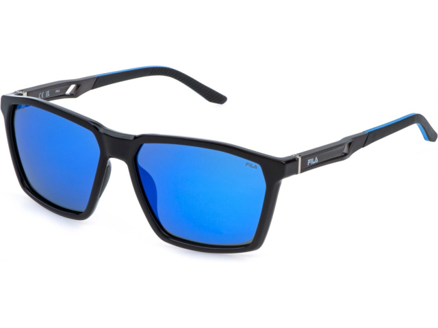 FILA SFIA07 Z42P,  TOTAL SHINY BLACK, SMOKE/MIRROR BLUE