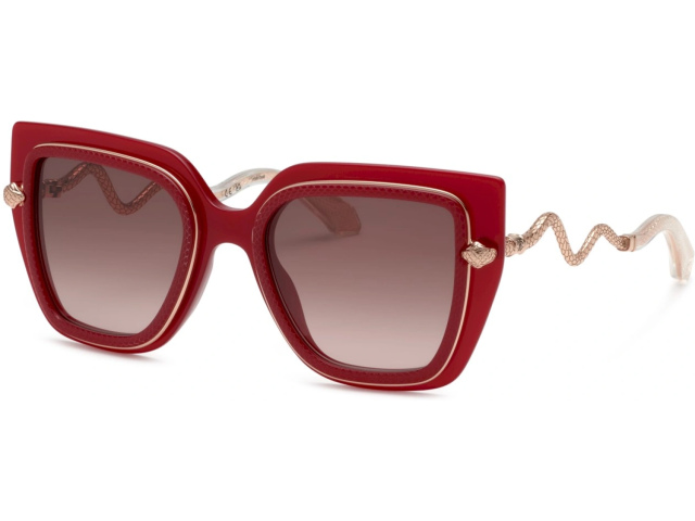 ROBERTO CAVALLI SRC097M 09EZ,  SHINY FULL RED, BROWN GRADIENT BROWN