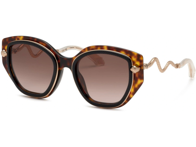 ROBERTO CAVALLI SRC096M 09TC,  BLACK TOP+HAVANA, BROWN GRADIENT BROWN
