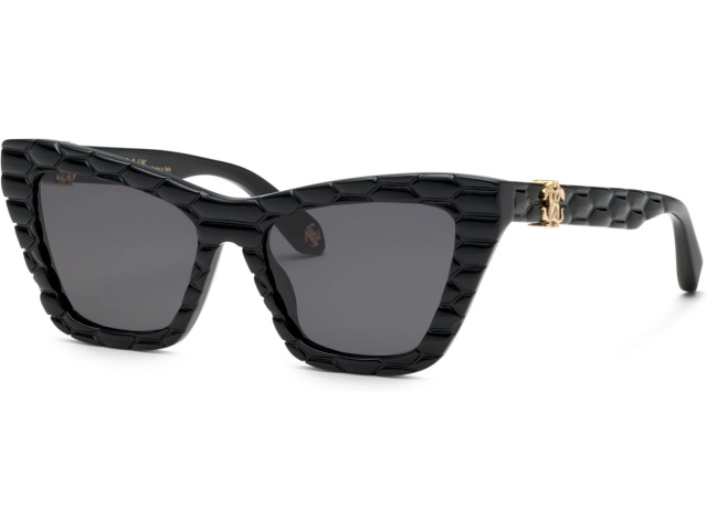 ROBERTO CAVALLI SRC091V 0700,  SHINY BLACK, SMOKE