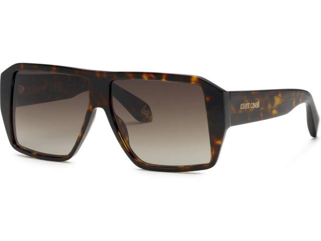 ROBERTO CAVALLI SRC125M 0743,  SHINY BROWN/YELLOW HAVANA, BROWN GRADIENT BROWN