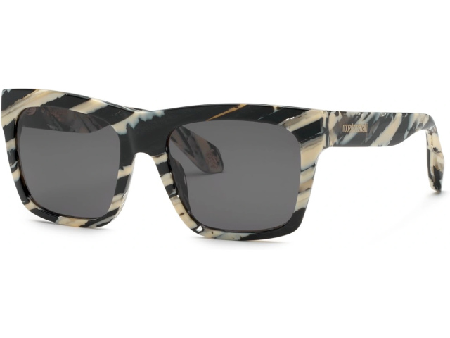 ROBERTO CAVALLI SRC126M 09NN,  SHINY HAVANA ZEBRA, SMOKE