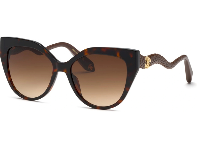 ROBERTO CAVALLI SRC138M 0743,  SHINY BROWN/YELLOW HAVANA, BROWN GRADIENT
