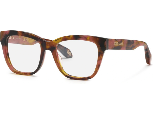 ROBERTO CAVALLI VRC116M 01GQ,  BROWN/PINK HAVANA, CLEAR