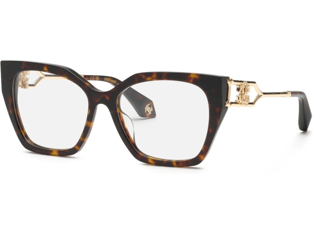 ROBERTO CAVALLI VRC120 01AY,  SHINY DARK HAVANA, CLEAR