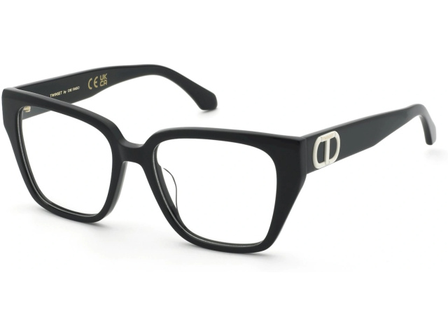 TWINSET VTW084 0700,  SHINY BLACK, CLEAR