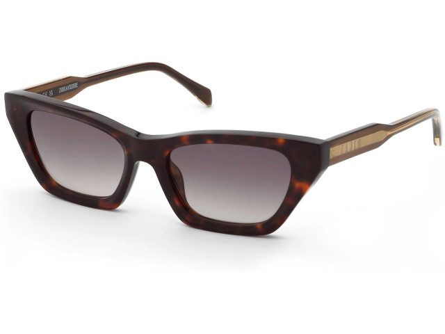 ZADIG and VOLTAIRE SZV454 0909,  SHINY CLASSIC HAVANA, BROWN GRADIENT BROWN