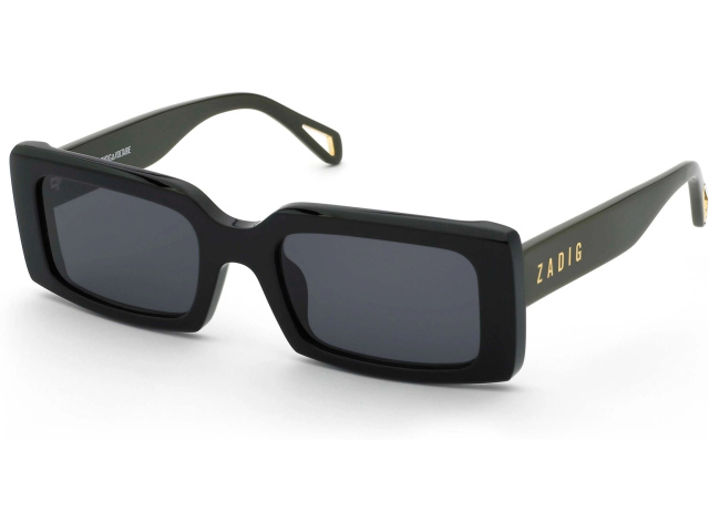ZADIG and VOLTAIRE SZV462 700Y,  SHINY BLACK, SMOKE