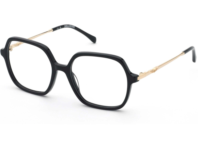 ZADIG and VOLTAIRE VZJ059 0700,  SHINY BLACK, CLEAR