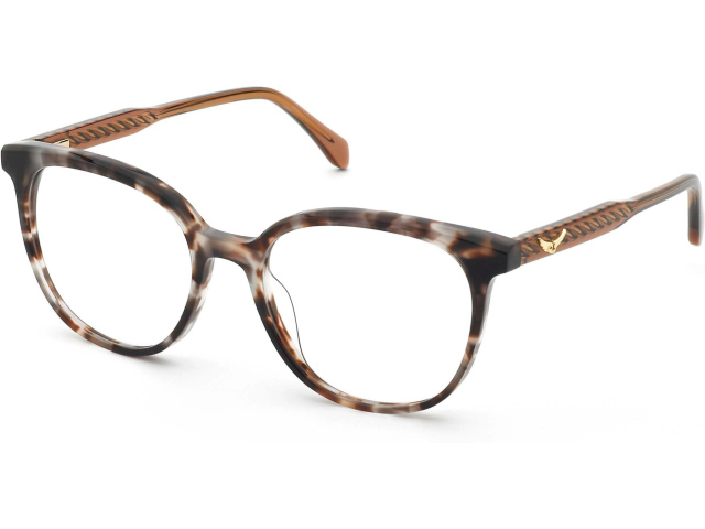 ZADIG and VOLTAIRE VZV438 06FM,  SHINY HAVANA+OPAL CREAM, CLEAR