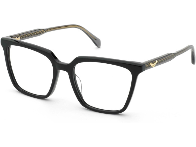 ZADIG and VOLTAIRE VZV439 700Y,  SHINY BLACK, CLEAR