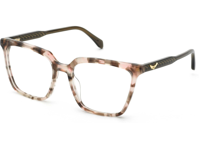 ZADIG and VOLTAIRE VZV439 01GQ,  BROWN/PINK HAVANA, CLEAR