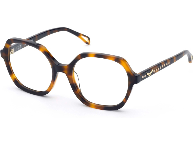 ZADIG and VOLTAIRE VZV443 09AJ,  HAVANA BROWN, CLEAR