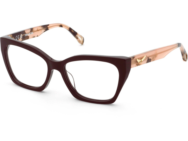 ZADIG and VOLTAIRE VZV444 06YW,  SHINY FULL BROWN, CLEAR
