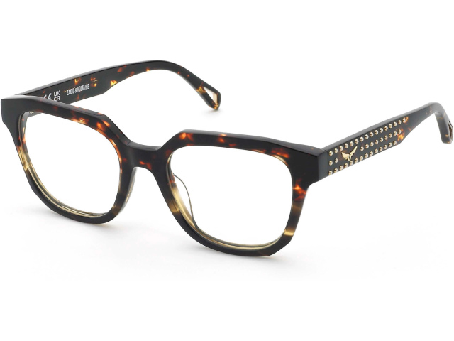 ZADIG and VOLTAIRE VZV445V 0GEN, цвет SHINY HAVANA GRAD.GREEN, CLEAR