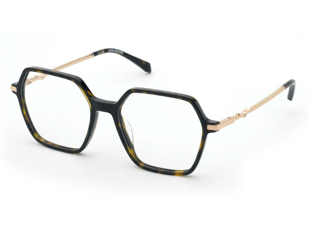 ZADIG and VOLTAIRE VZV448 0722,  SHINY DARK HAVANA, CLEAR
