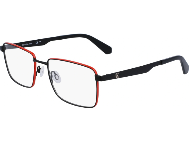 CALVIN KLEIN JEANS CKJ23223 2,  MATTE BLACK/ORANGE, CLEAR