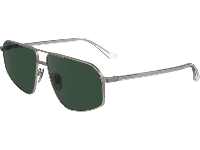 CALVIN KLEIN CK23126S 15,  MATTE LIGHT GUNMETAL, SOLID GREEN