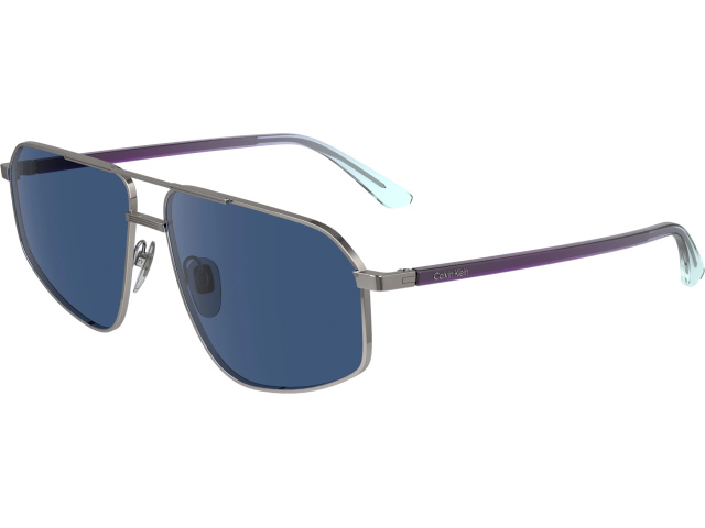 CALVIN KLEIN CK23126S 14,  LIGHT GUNMETAL, SOLID BLUE