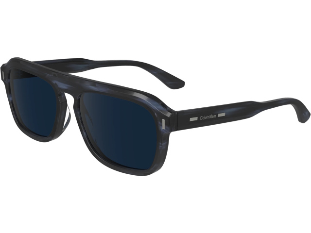 CALVIN KLEIN CK24504S 416,  STRIPED BLUE, SOLID BLUE