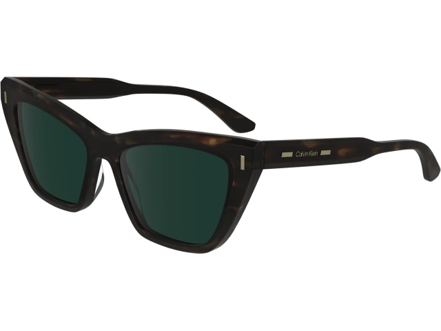 CALVIN KLEIN CK24505S 220,  HAVANA BROWN, SOLID GREEN