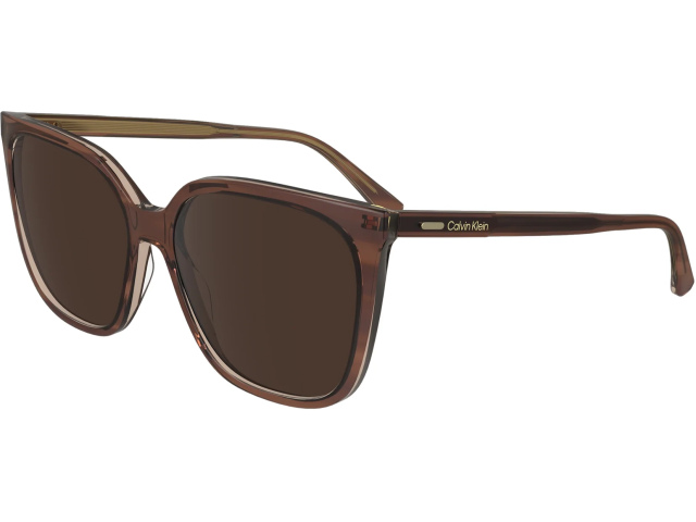 CALVIN KLEIN CK24509S 203,  STRIPED BROWN/ROSE, SOLID WINE