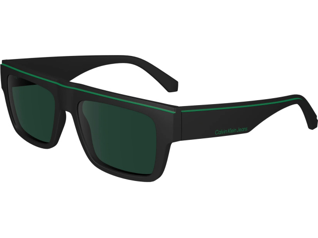 CALVIN KLEIN JEANS CKJ24603S 2,  MATTE BLACK, SOLID GREEN