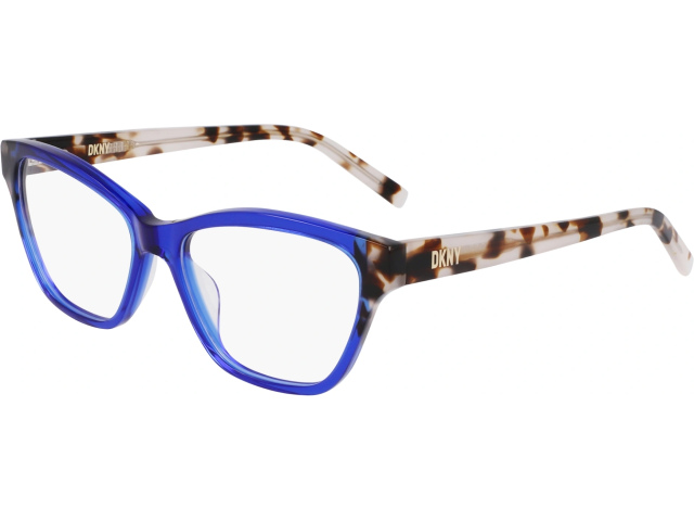 DKNY DK5057 425,  COBALT/BONE TORTOISE, CLEAR