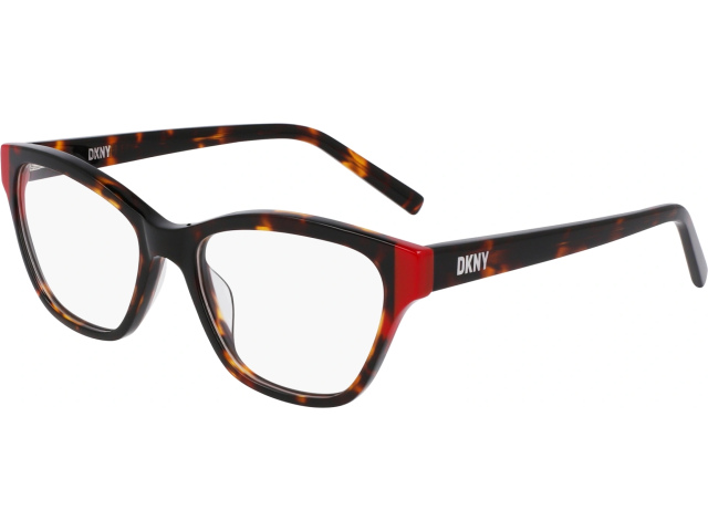DKNY DK5057 237,  DARK TORTOISE/RED, CLEAR