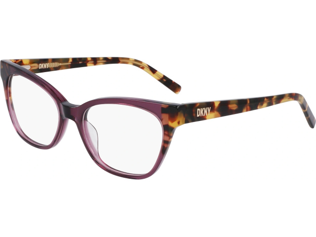 DKNY DK5058 505,  PLUM/TOKYO TORTOISE, CLEAR