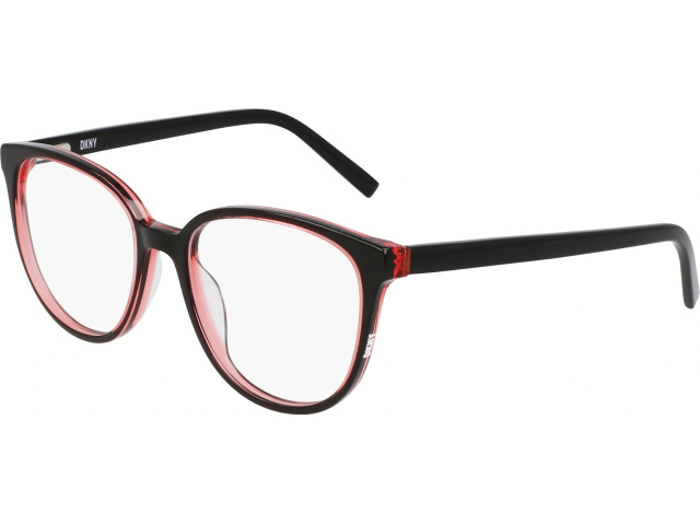 DKNY DK5059 1,  BLACK/CORAL LAMINATE, CLEAR