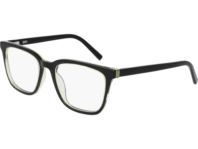 DKNY DK5060 1,  BLACK/CITRON LAMINATE, CLEAR