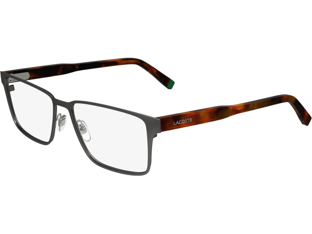 LACOSTE L2297 33,  DARK GUNMETAL, CLEAR