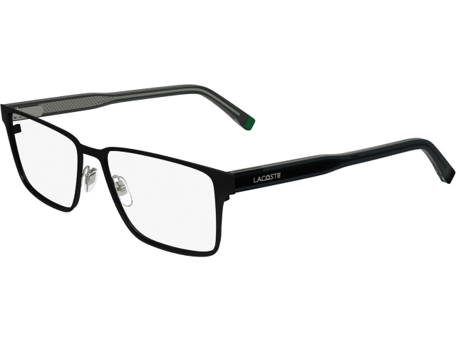LACOSTE L2297 2,  MATTE BLACK, CLEAR